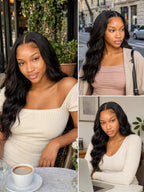 Signature Loose Body Wave Wig Bye-Bye Slip Glueless Human Hair Wig Soft Flowing Waves Natural Look Full-Bodied Volume