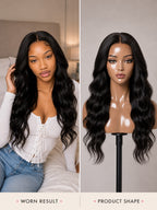 Signature Loose Body Wave Wig Bye-Bye Slip Glueless Human Hair Wig Soft Flowing Waves Natural Look Full-Bodied Volume