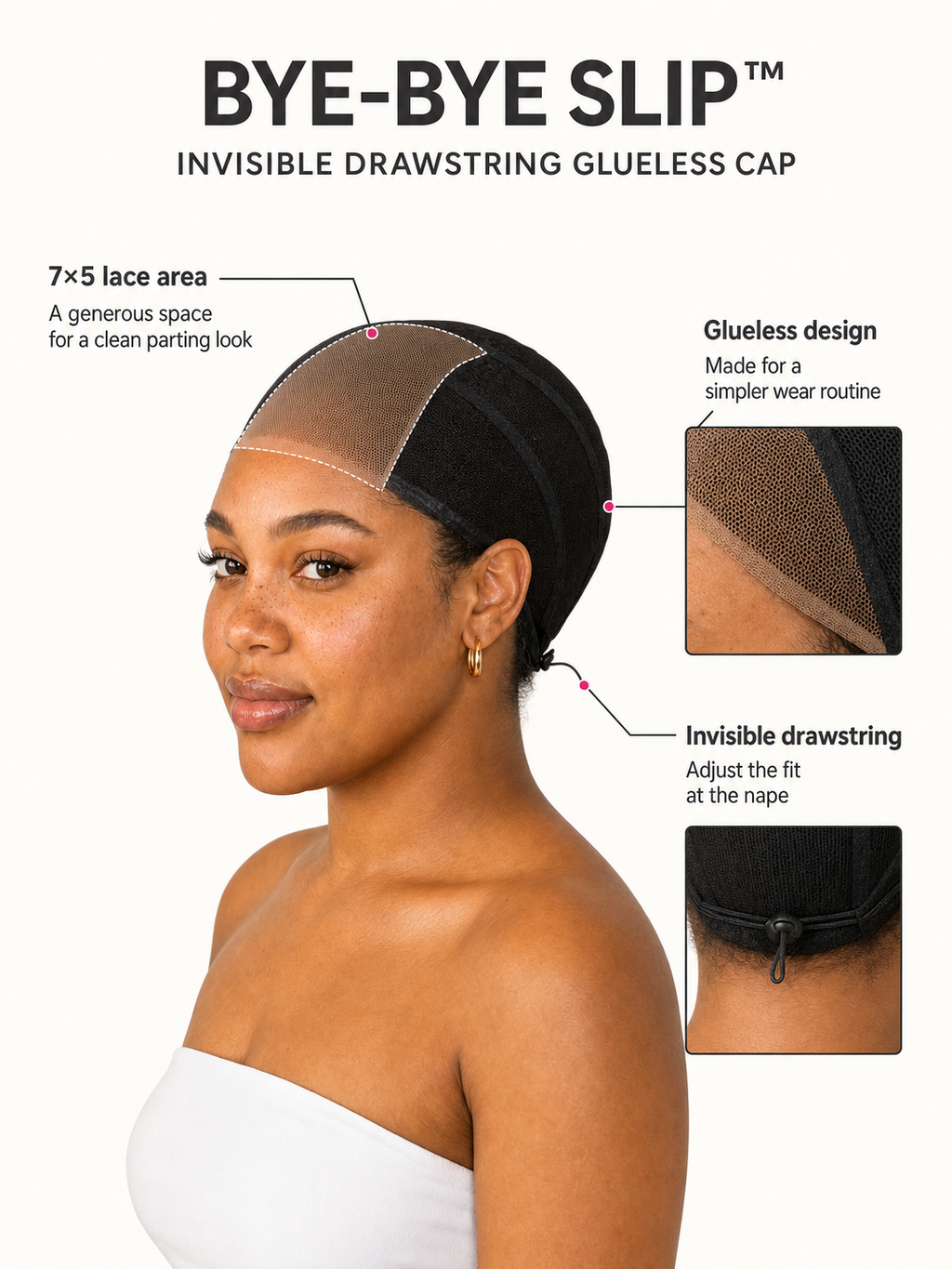 Signature Bob Wig Bye-Bye Slip Glueless Human Hair Wig Pre-Cut Sleek Face-Framing Natural Black Short Bob Beginner Friendly Everyday Wear